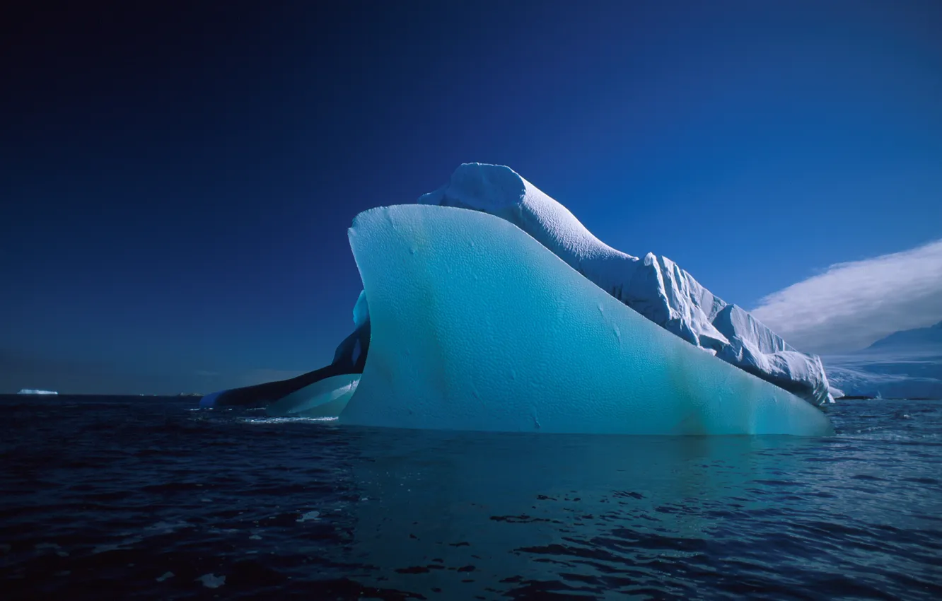 Фото обои лед, море, вода, айсберг