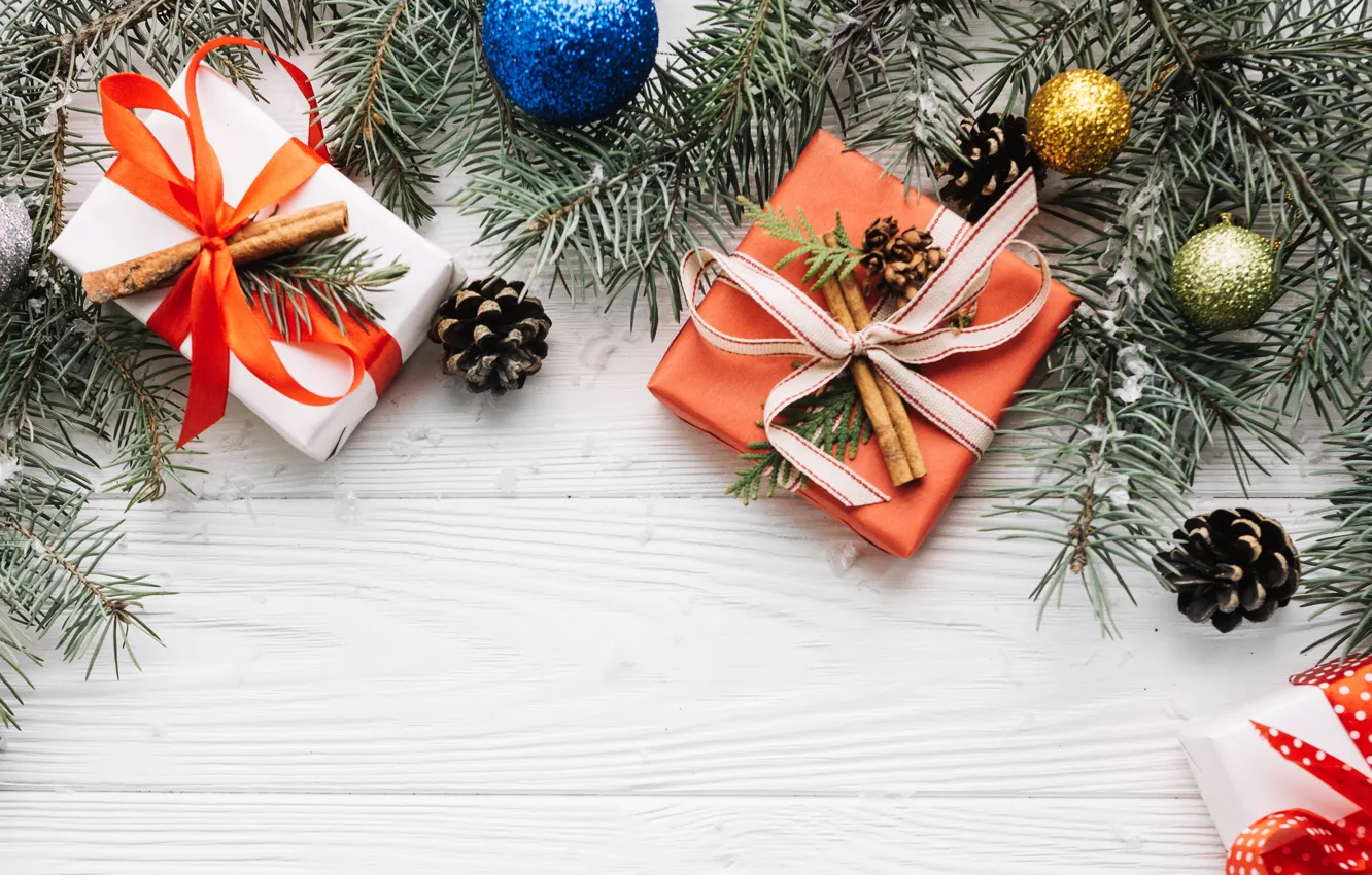 Фото обои елка, Новый Год, Рождество, подарки, Christmas, New Year, gift, decoration