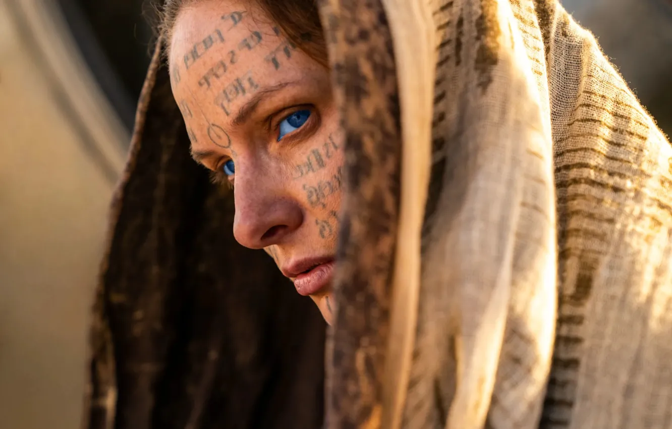Фото обои татуировка, Rebecca Ferguson, Ребекка Фергюсон, Dune II, член ордена Бене Гессерит, Дюна: Часть вторая, Леди …