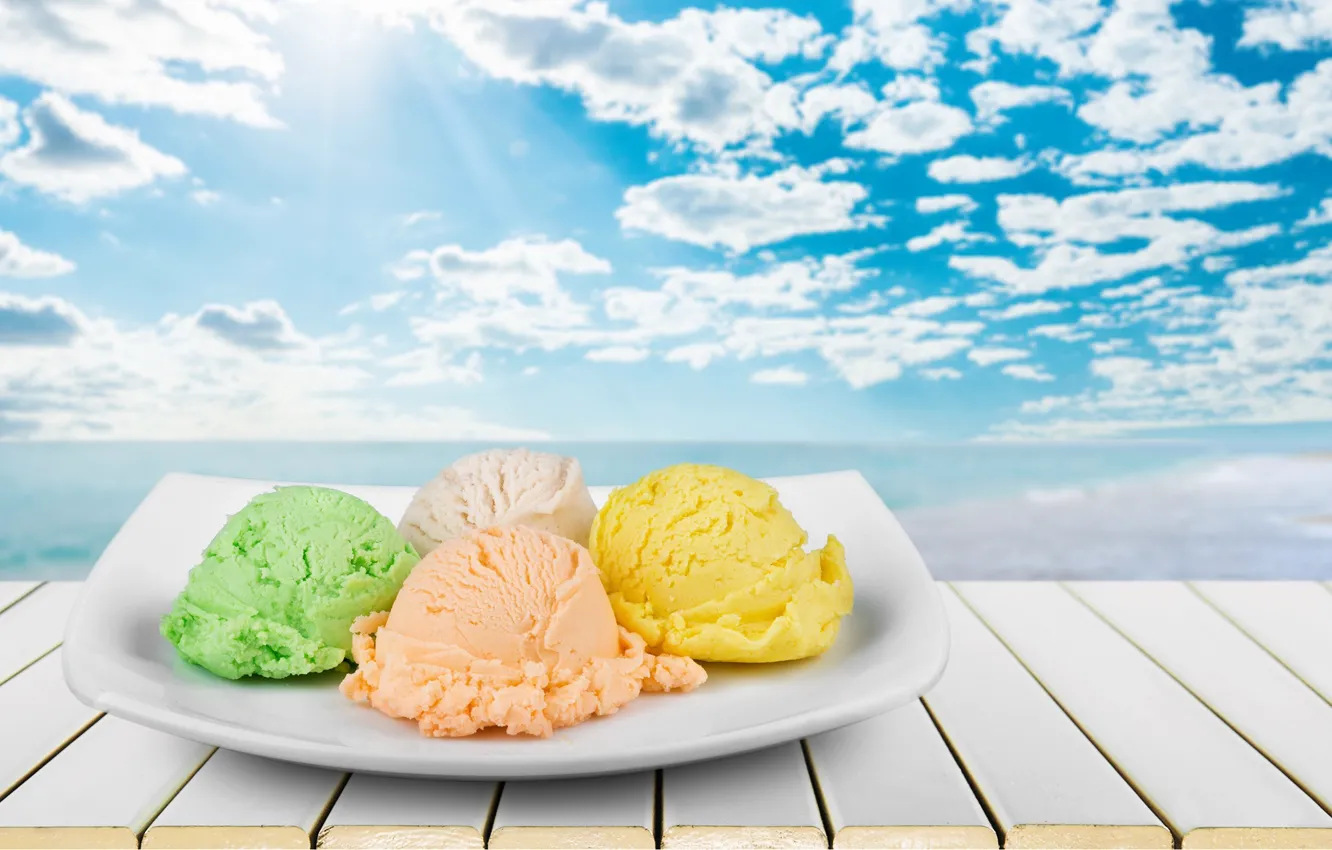 Фото обои небо, мороженое, sweets, ice cream