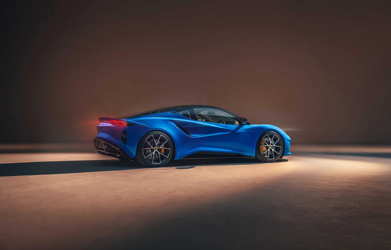Обои Синий, Lotus, Сбоку, Sports car, Спортивный автомобиль, 2022 ...