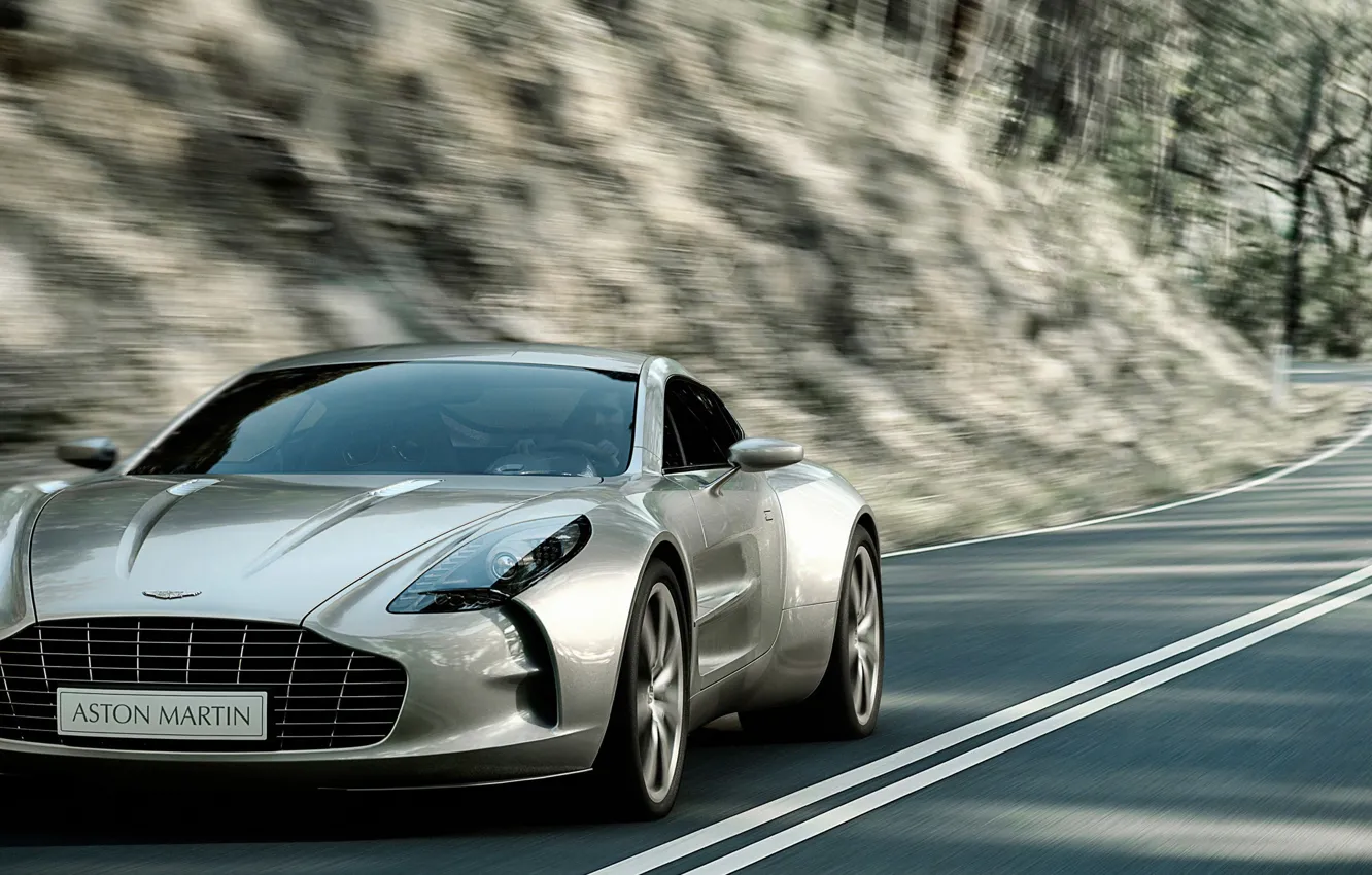 Фото обои Aston Martin, скорость