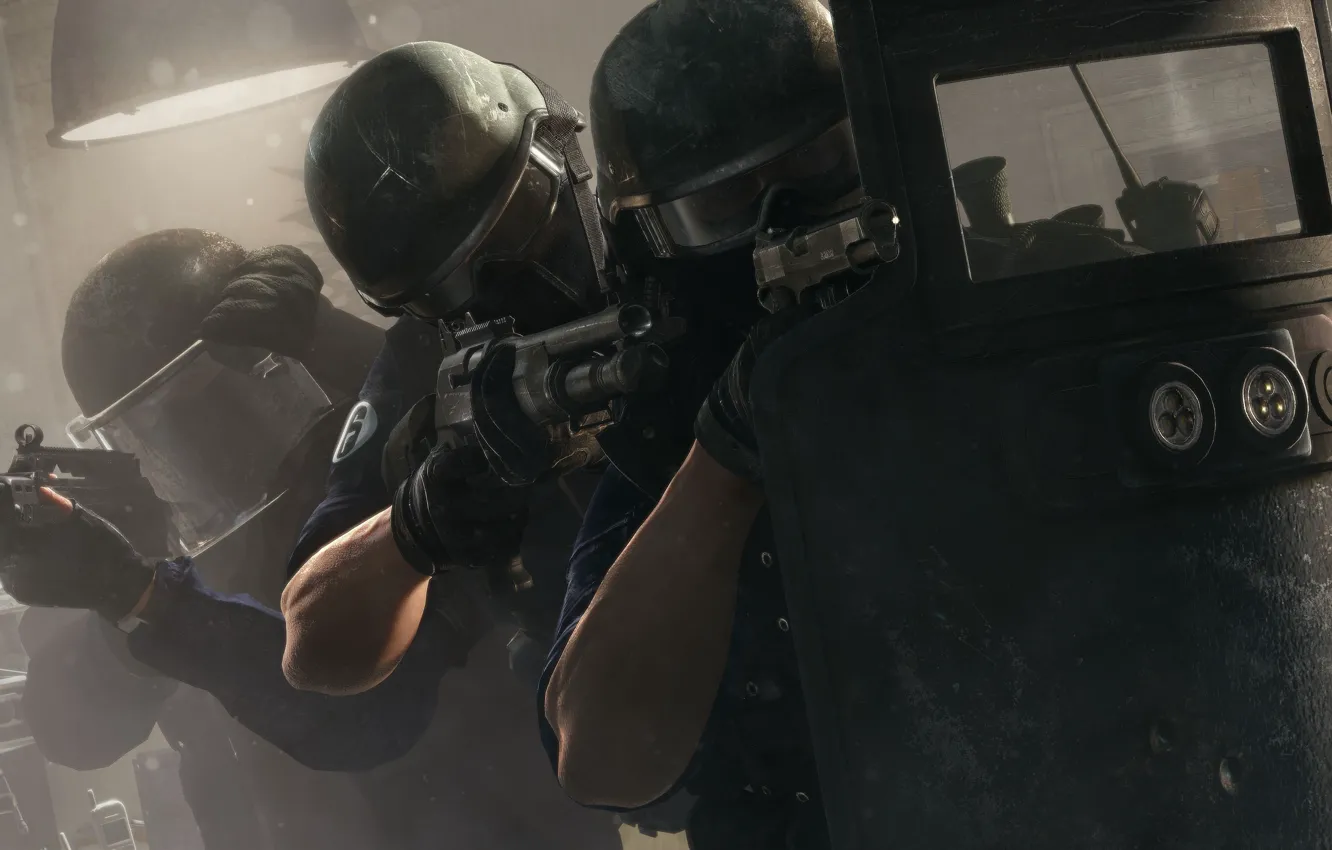 Фото обои оружие, щит, спецназ, Rainbow six: Siege
