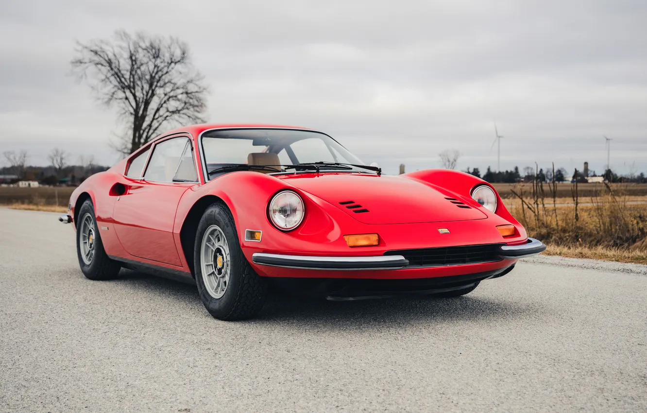 Фото обои Ferrari, 1972, Dino, Ferrari Dino 246 GT