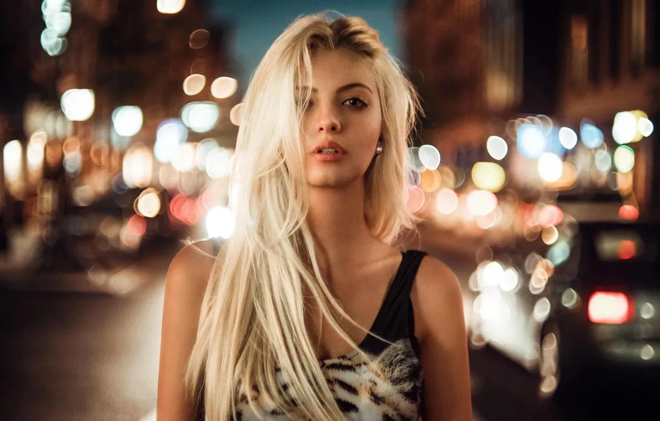 Фото обои girl, model, blonde, cute, long-haired