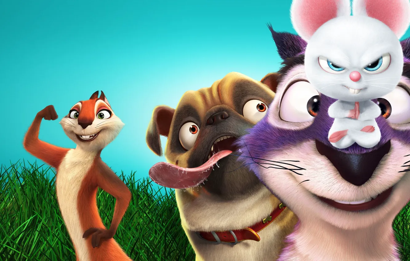 Фото обои животные, мультфильм, персонажи, The Nut Job 2, The Nut Job 2 Nutty by Nature