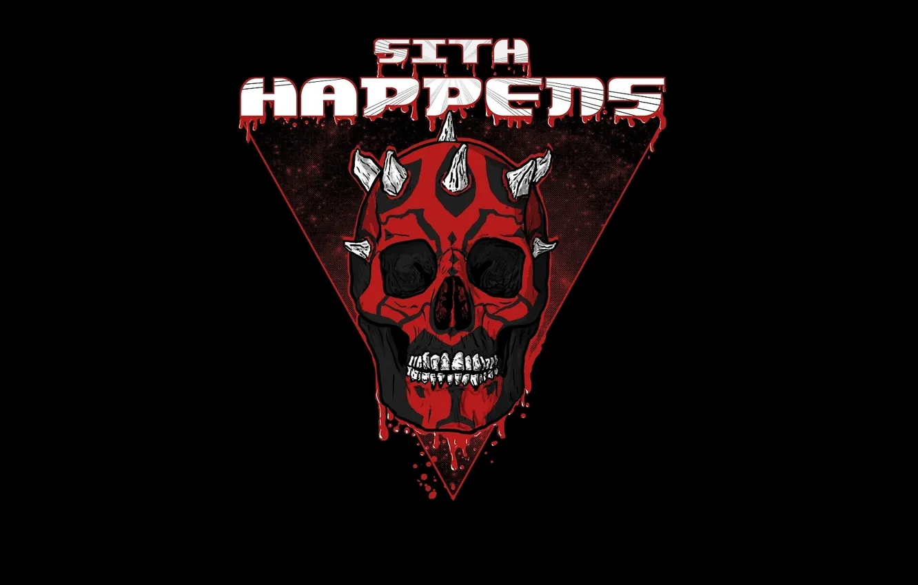 Фото обои Star Wars, skull, Darth Maul, sith, happens
