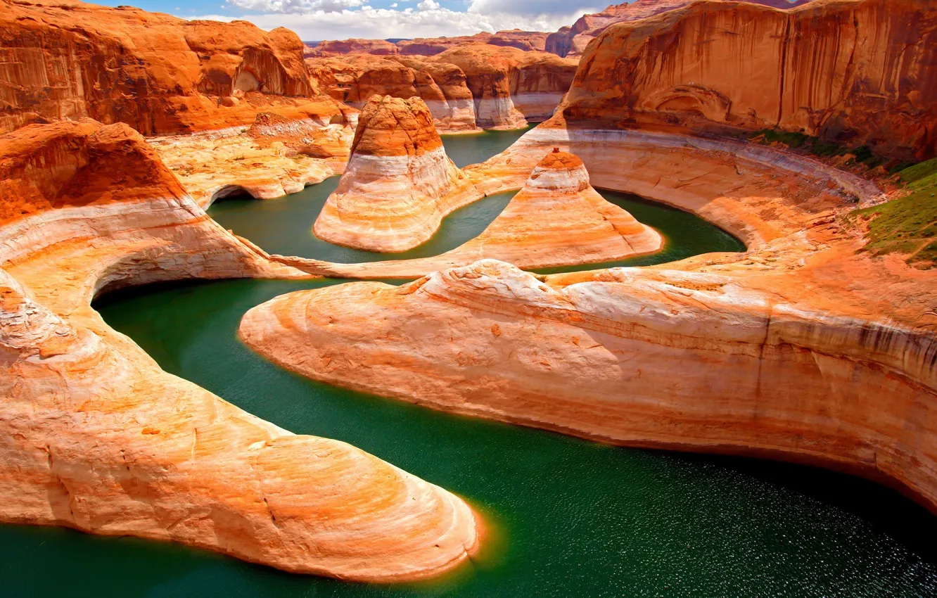 Фото обои природа, река, скалы, Apple, 2560x1440, retina, гранд каньон