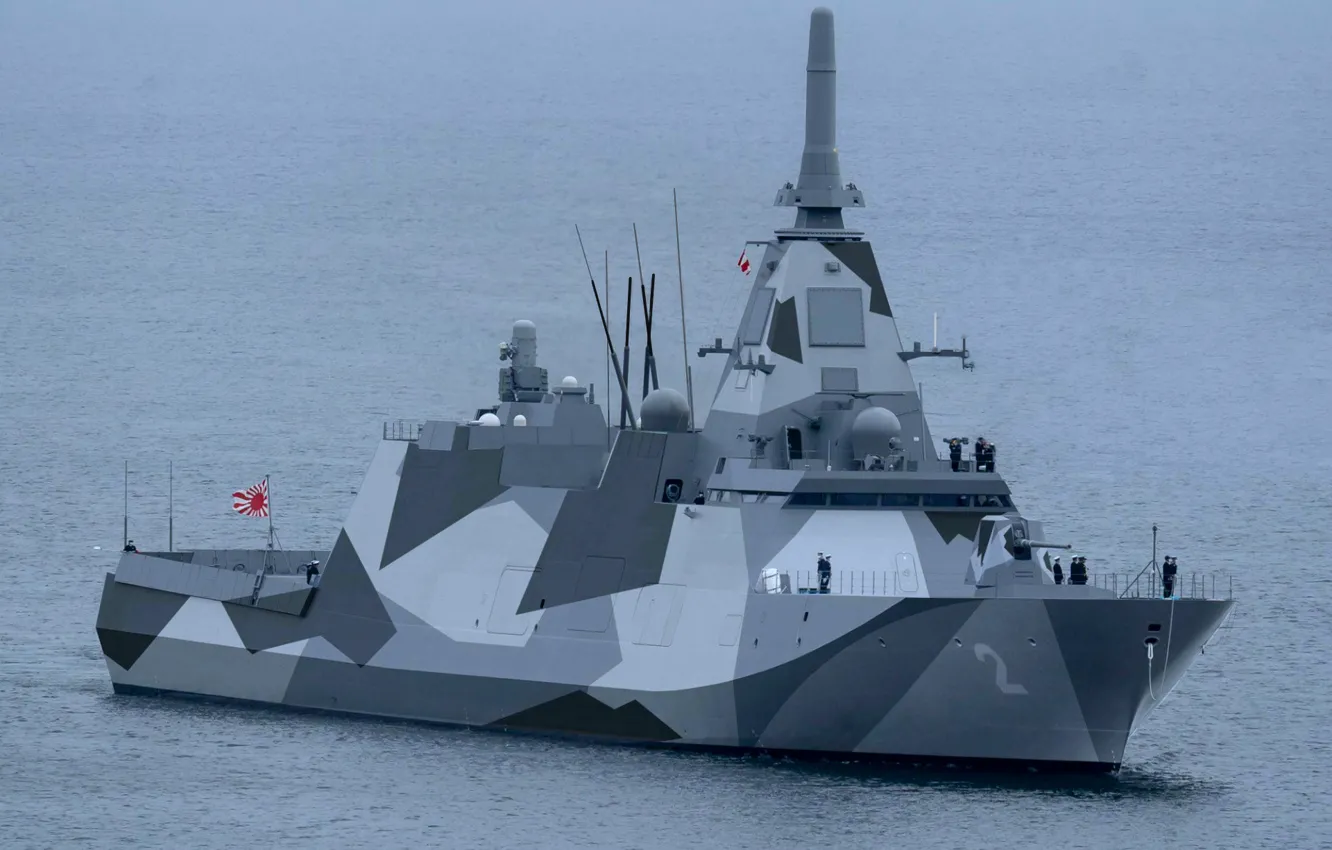 Фото обои Япония, JS Kumano, многоцелевой фрегат, FFM-2