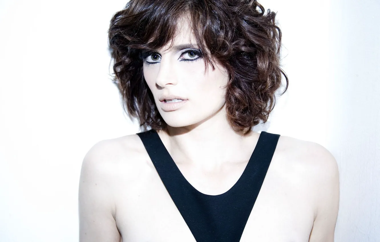 Фото обои взгляд, лицо, поза, макияж, актриса, прическа, face, hair