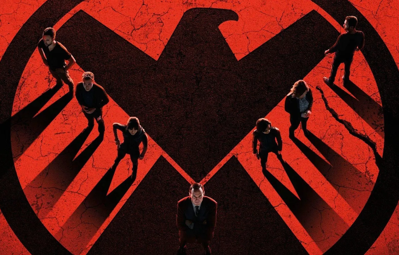 Фото обои red, girl, logo, actor, woman, man, Marvel, eagle