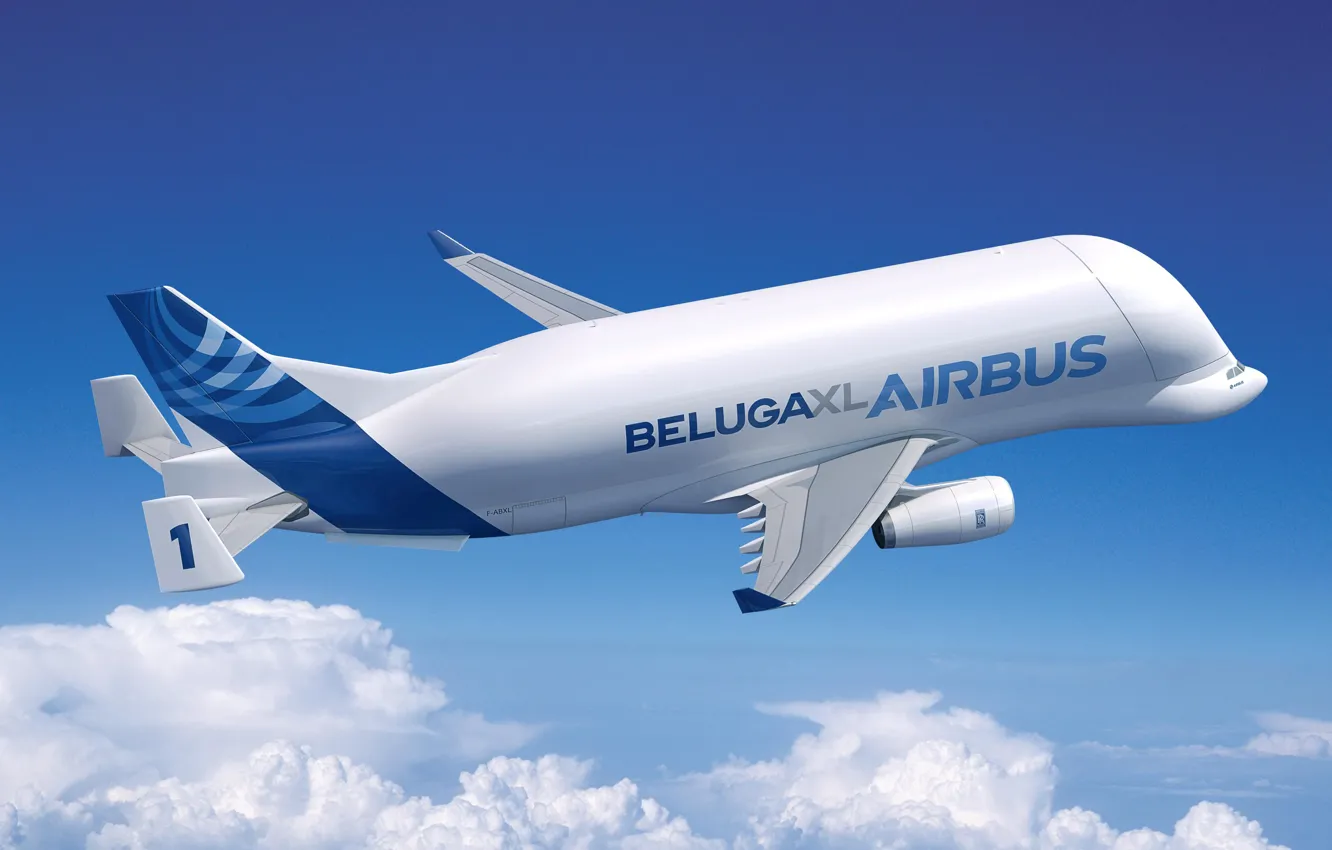Фото обои самолет, самолёт, Грузовой, Airbus, Beluga, A300, Airbus Beluga, Super Transporter