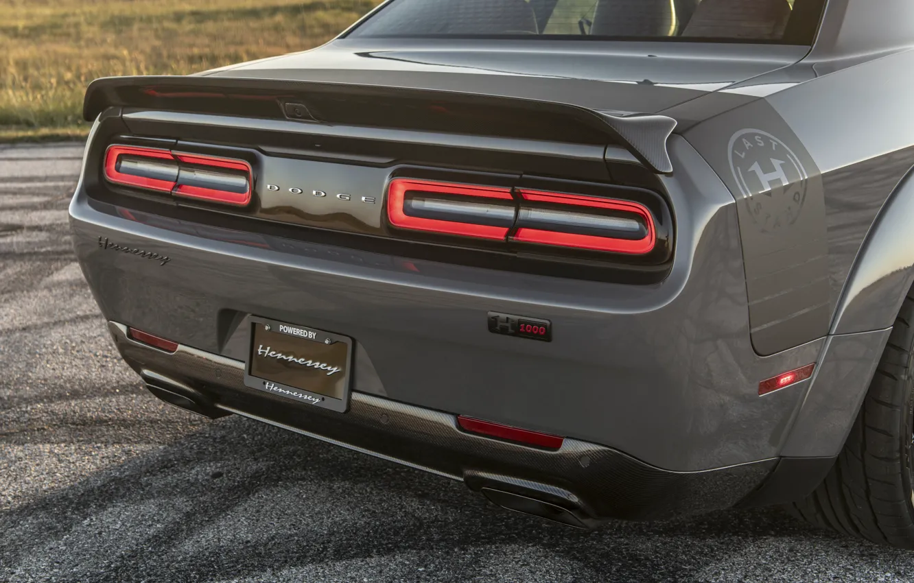 Фото обои Dodge, Challenger, rear, Hennessey, Hennessey Dodge Challenger