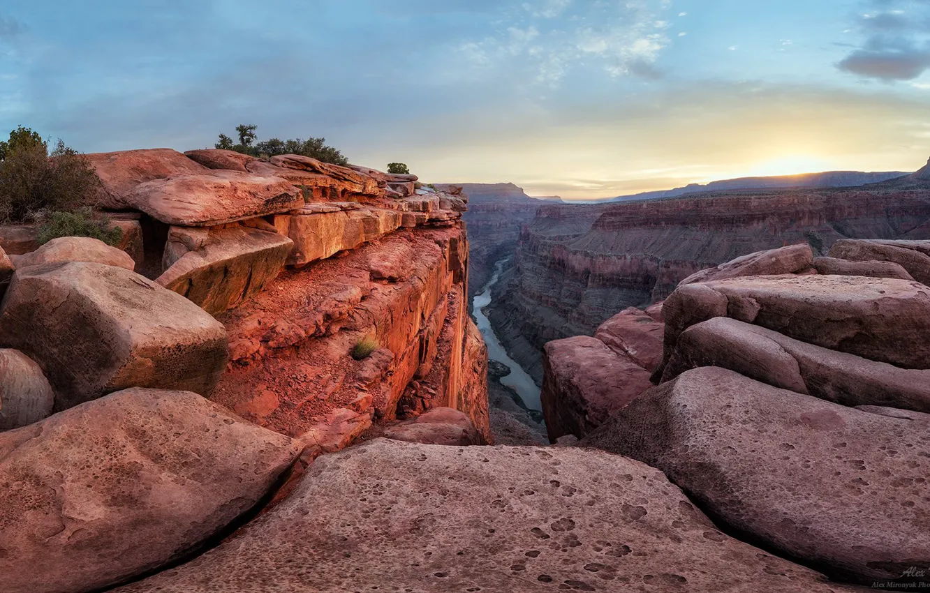 Фото обои природа, река, скалы, каньон, Аризона, США, Alex Mironyuk