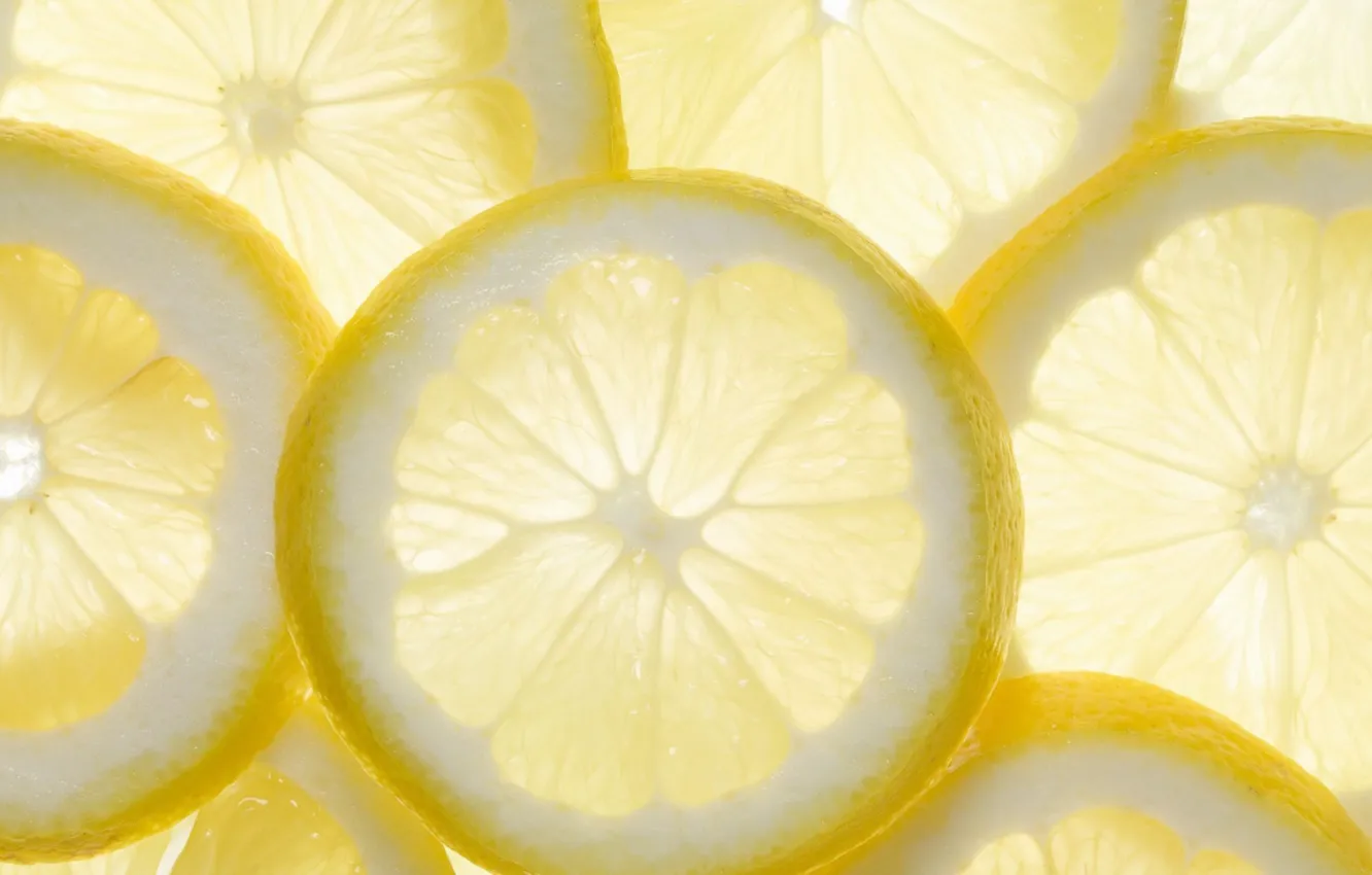Фото обои red, lemon, slice