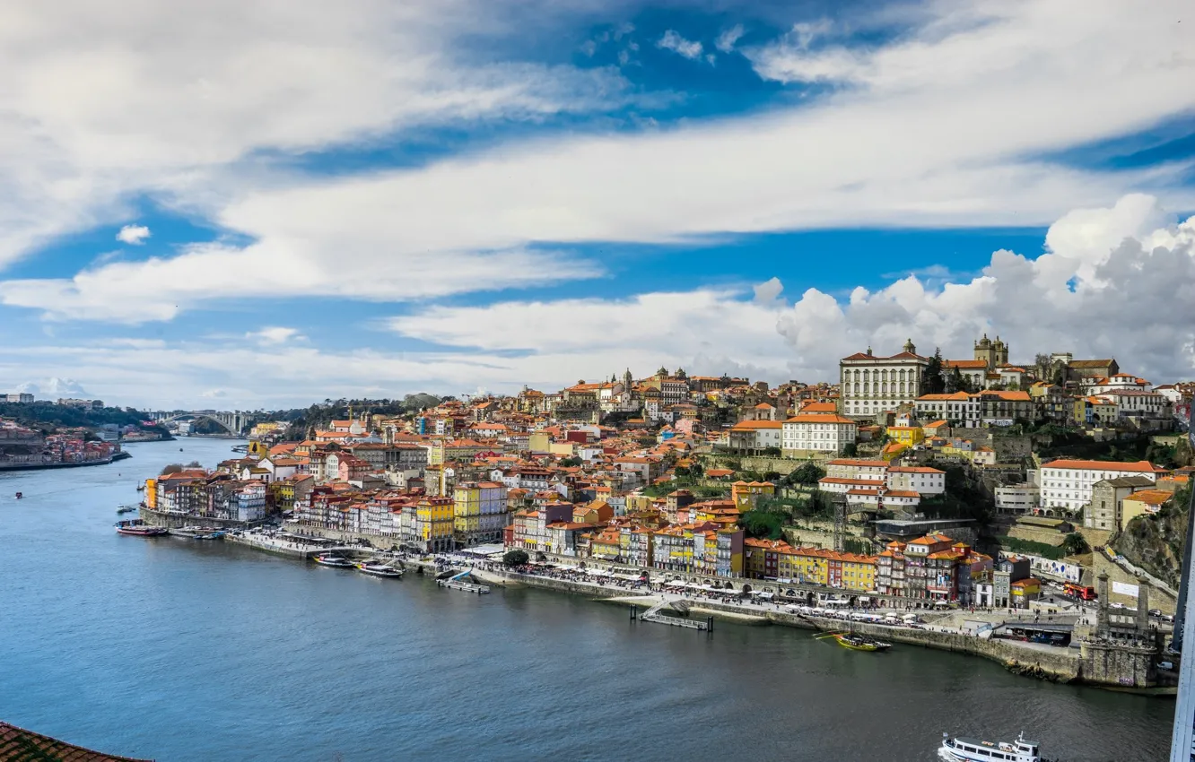 Фото обои город, побережье, Португалия, Porto, Порту