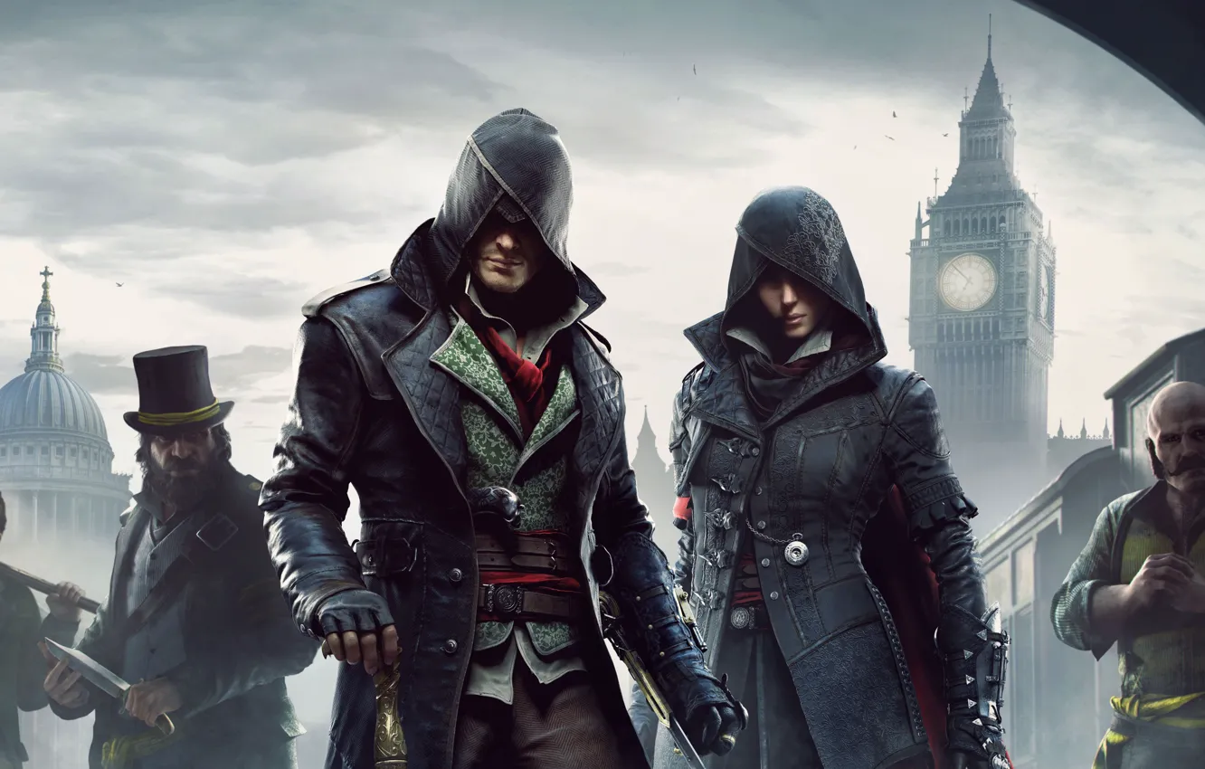 Фото обои game, Assassin, art, Assassin's Creed, убийцы, Assassin's Creed Syndicate