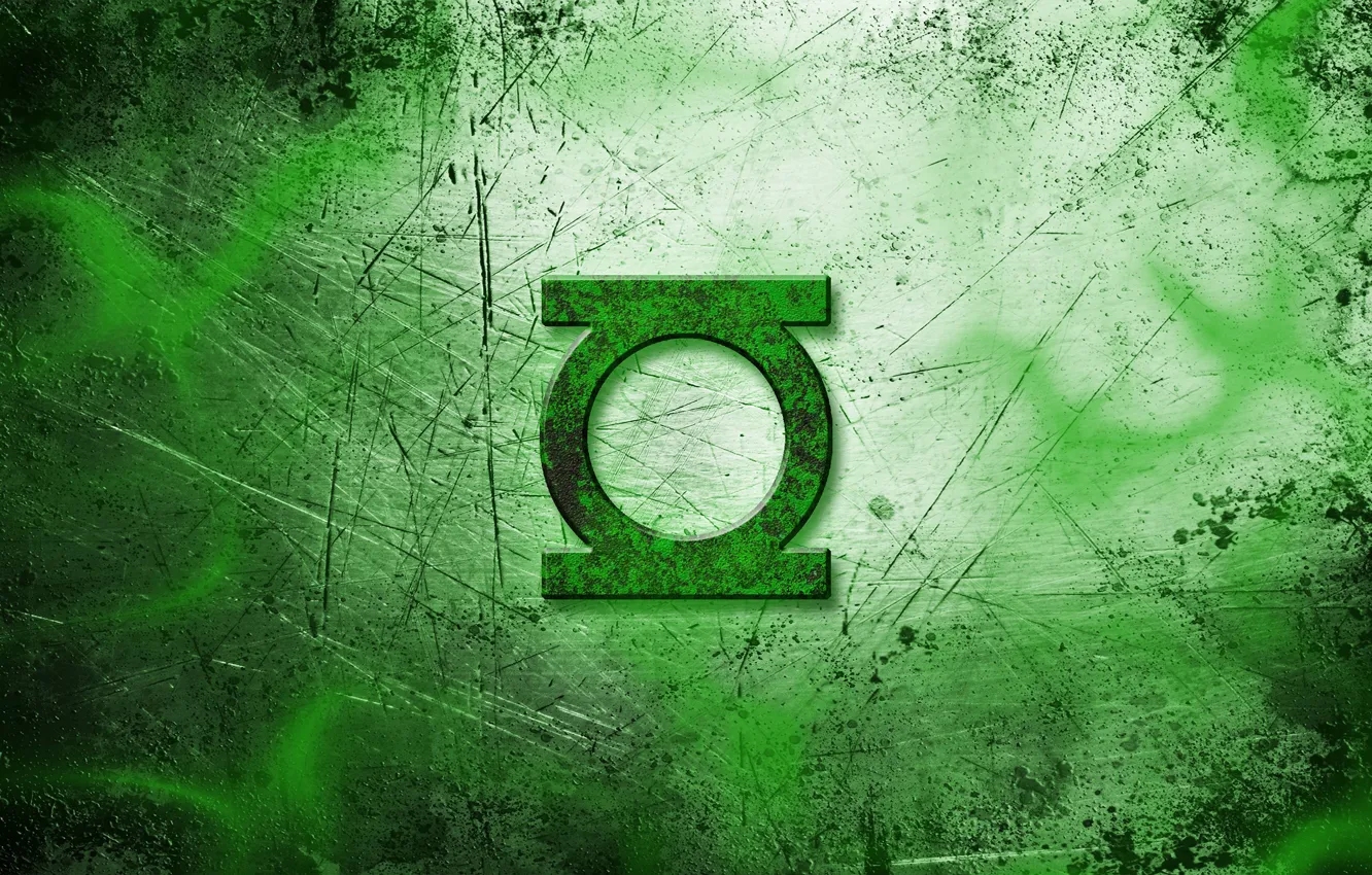 Фото обои green, logo, Green lantern