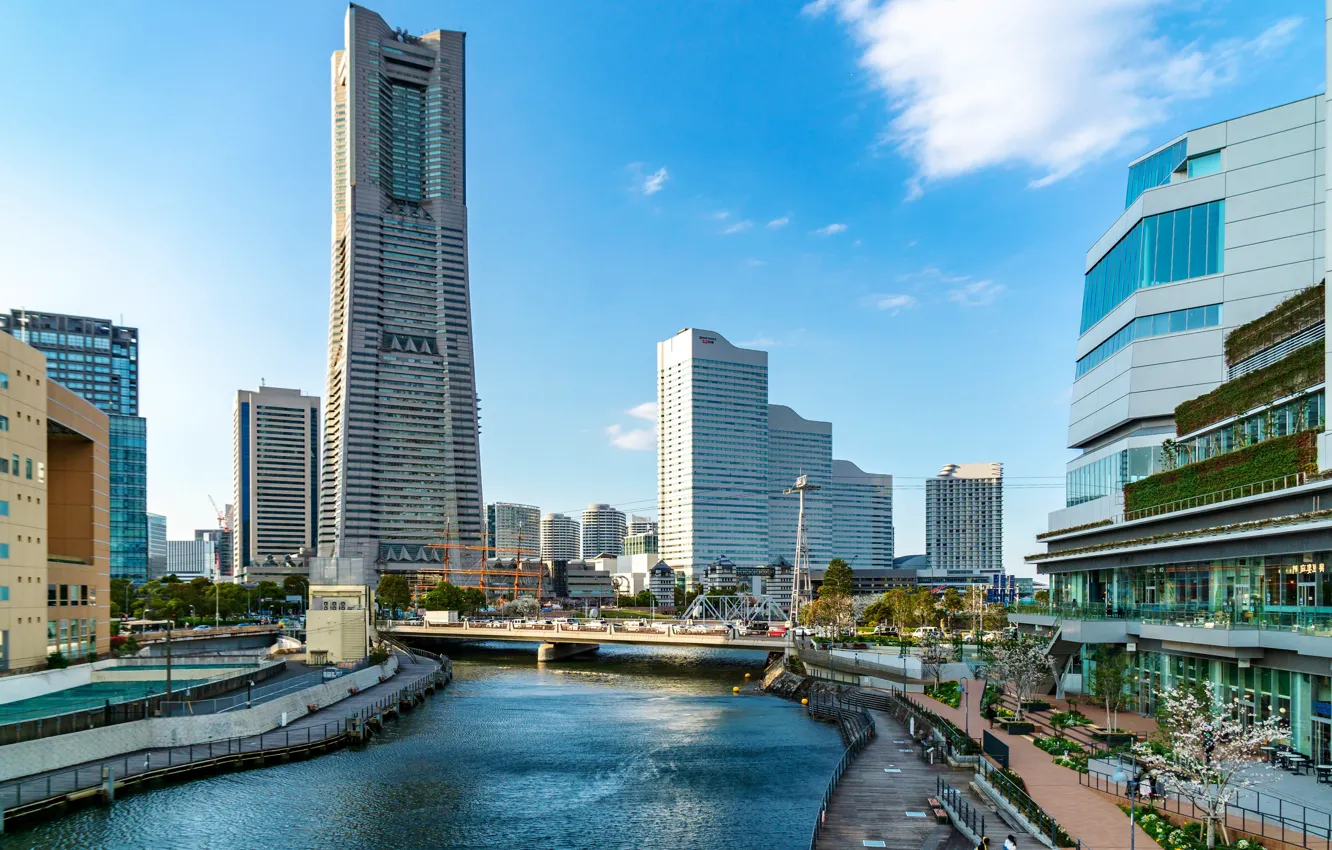Фото обои дома, Япония, Yokohama