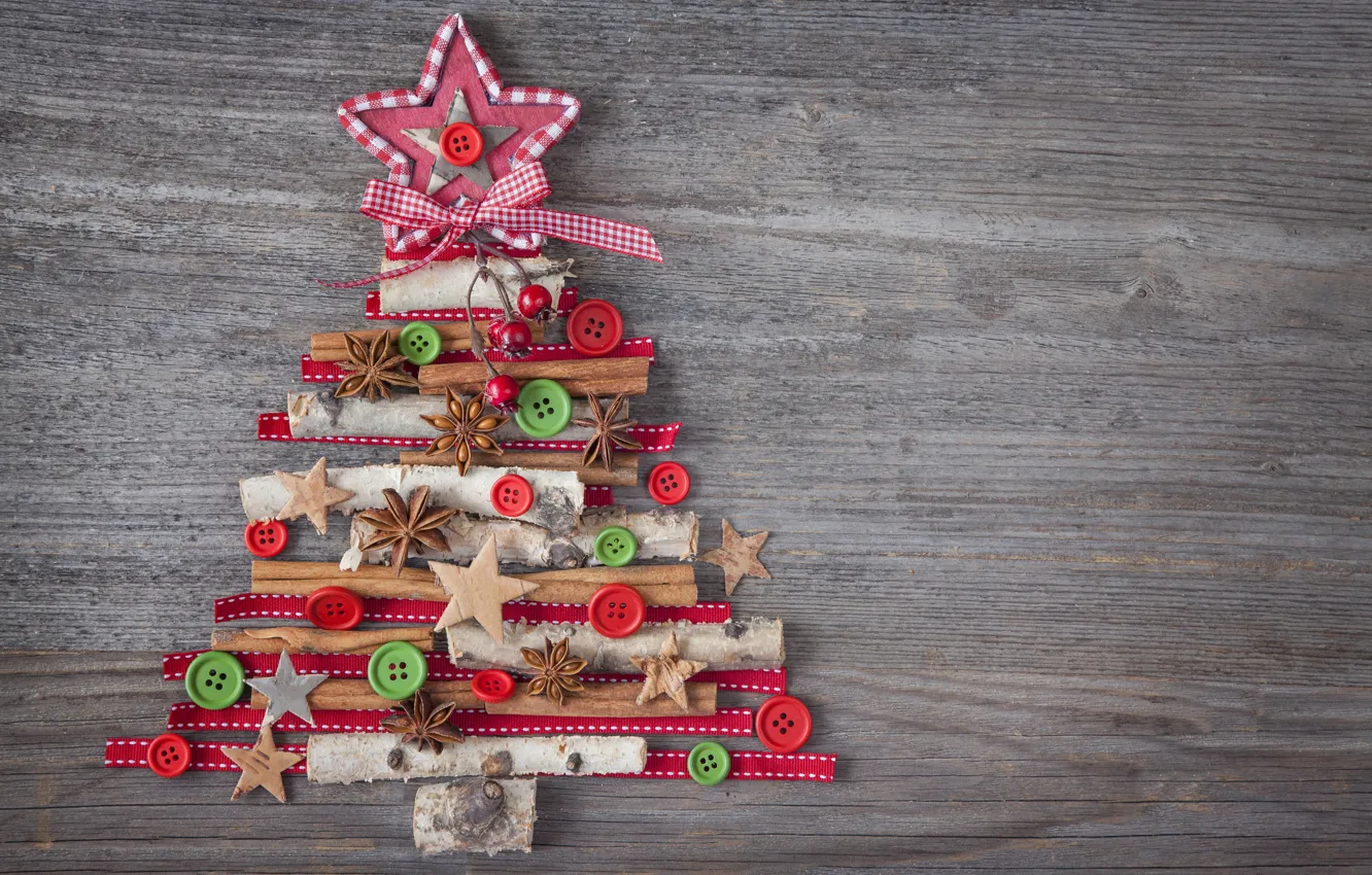 Фото обои украшения, елка, Новый Год, Рождество, Christmas, vintage, wood, tree