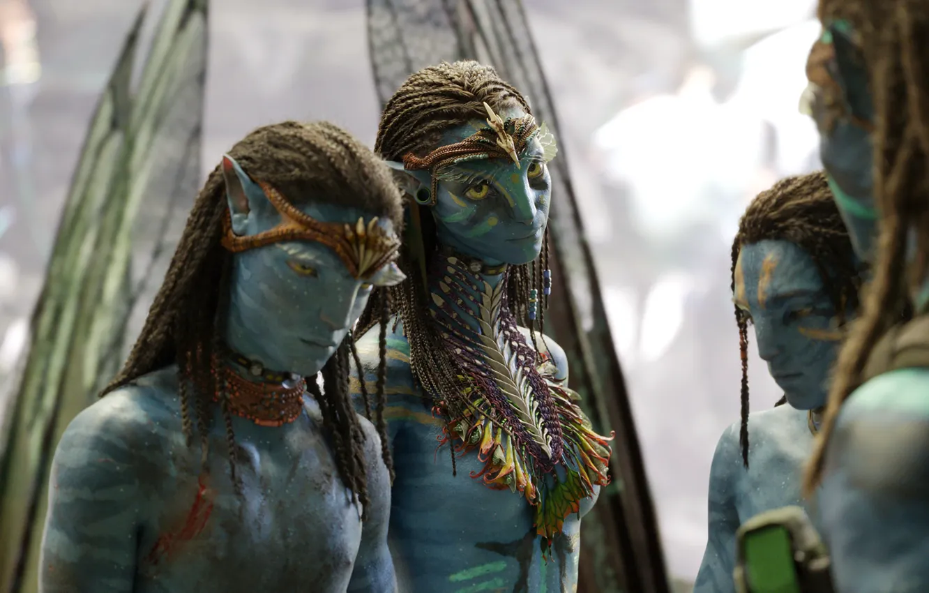 Фото обои семья, Avatar, Neytiri, Аватар, Нейтири, brothers, children, На'ви