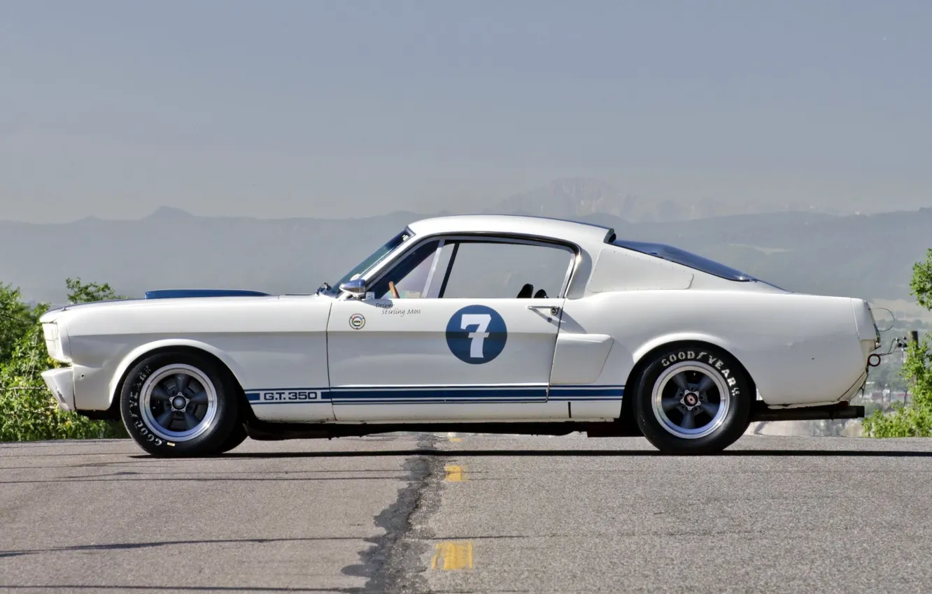 Фото обои Ford Mustang, Classic, 1965, Sexy babe, Shelby GT350R, Old Muscle Car