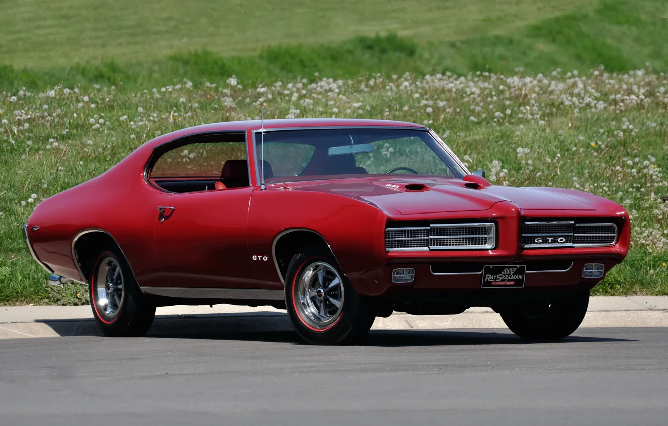Фото обои Coupe, Pontiac, GTO, Hardtop, (4237) '1969