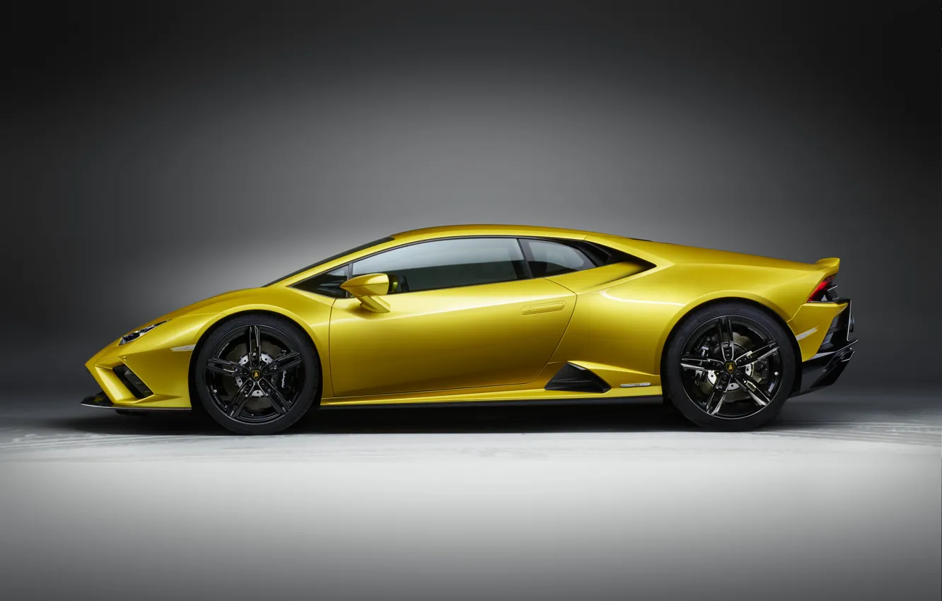 Фото обои Lamborghini, вид сбоку, Huracan, 2020, RWD, Huracan Evo