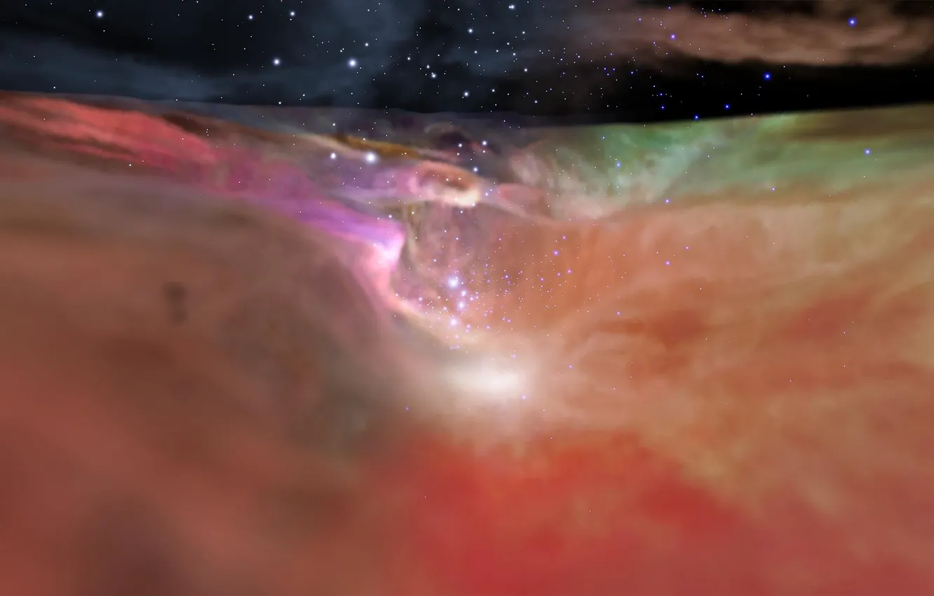 Фото обои звезды, туманность, nebula, stars, Орион, Orion