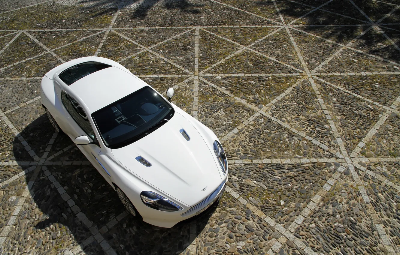 Фото обои Aston Martin, астон мартин, white, cars, auto, обои авто, Aston Martin Virage