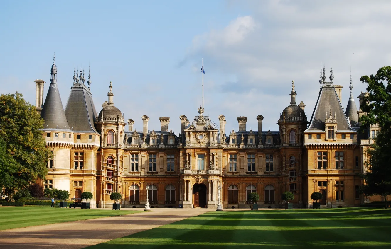 Фото обои England, palace, Buckinghamshire, Waddesdon Manor, manor house, the Rothschild taste