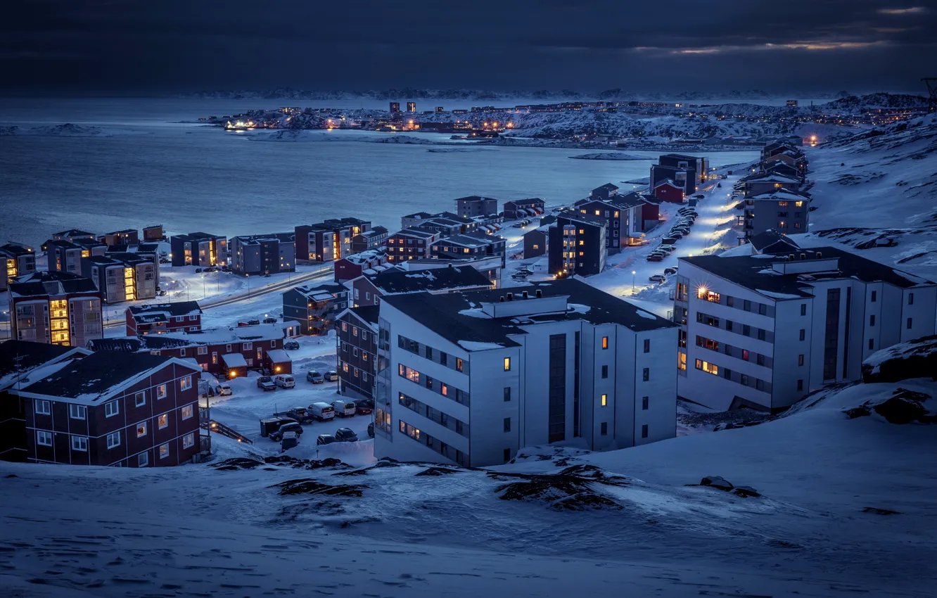 Фото обои Arctic, Greenland, Nuuk, Polar, Nuussuaq