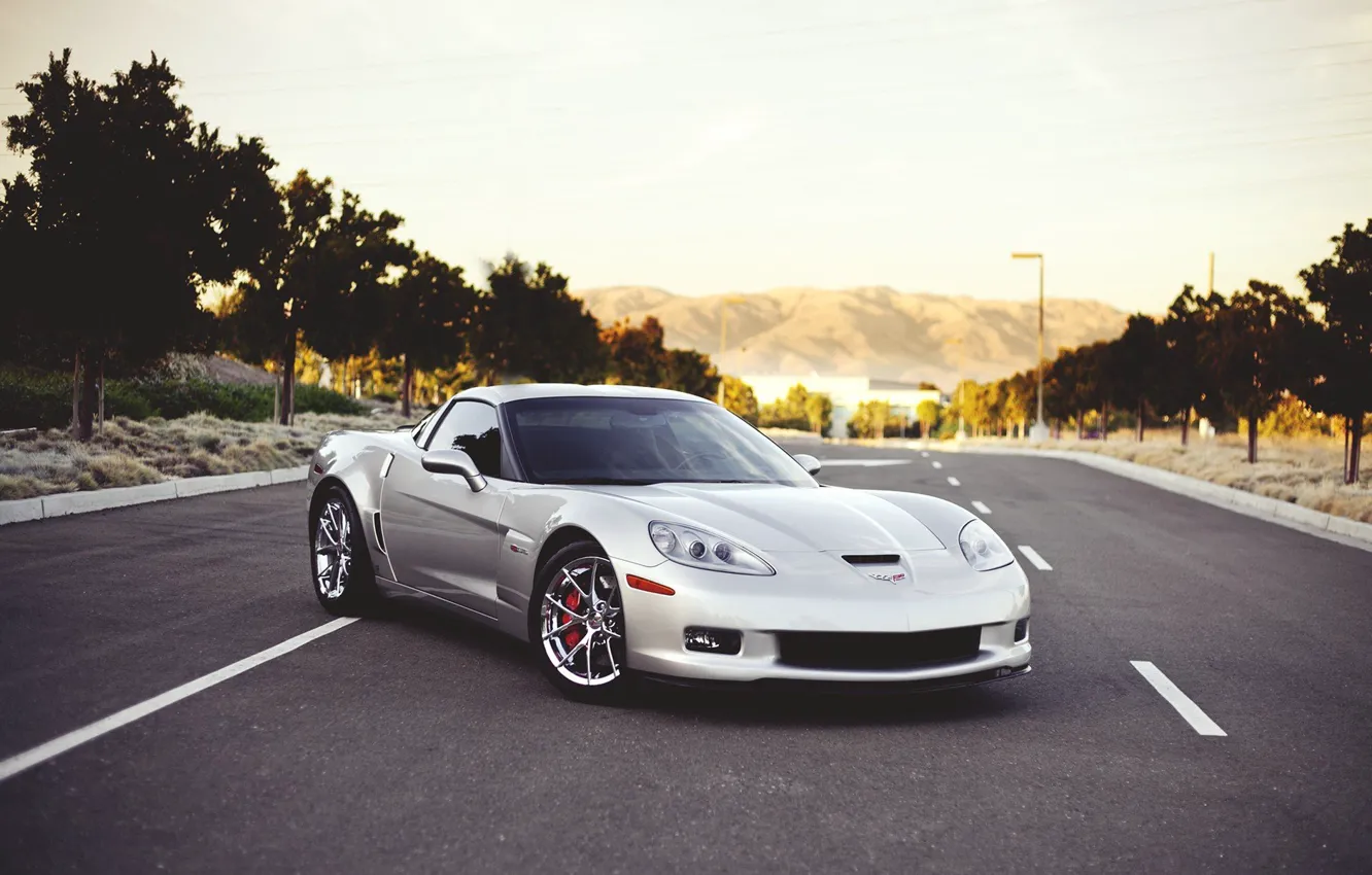 Фото обои Corvette, Car, Road