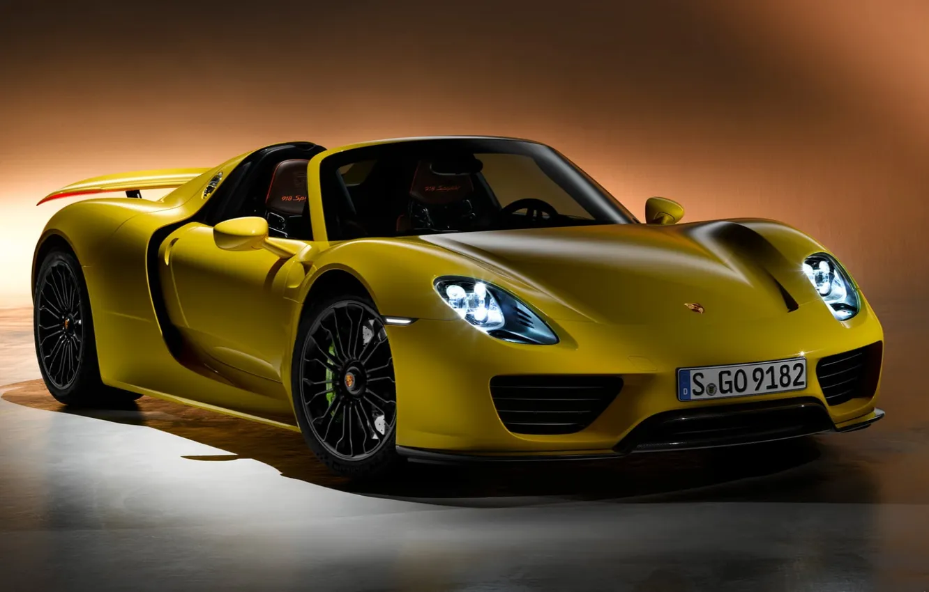 Фото обои Spyder, 918, Yellow, Radiant, Glory
