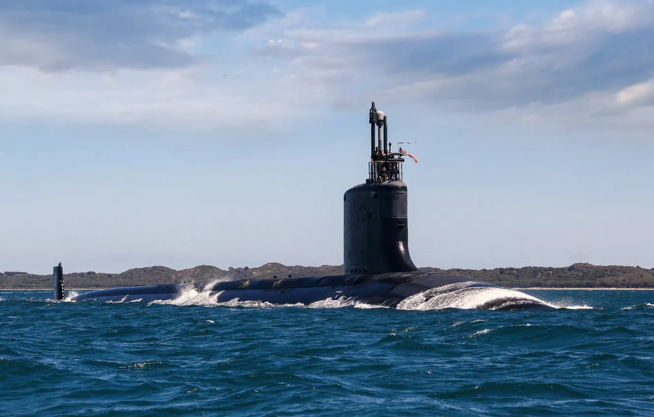 Фото обои ВМС США, USS Minnesota, атомная подводная лодка, SSN-783