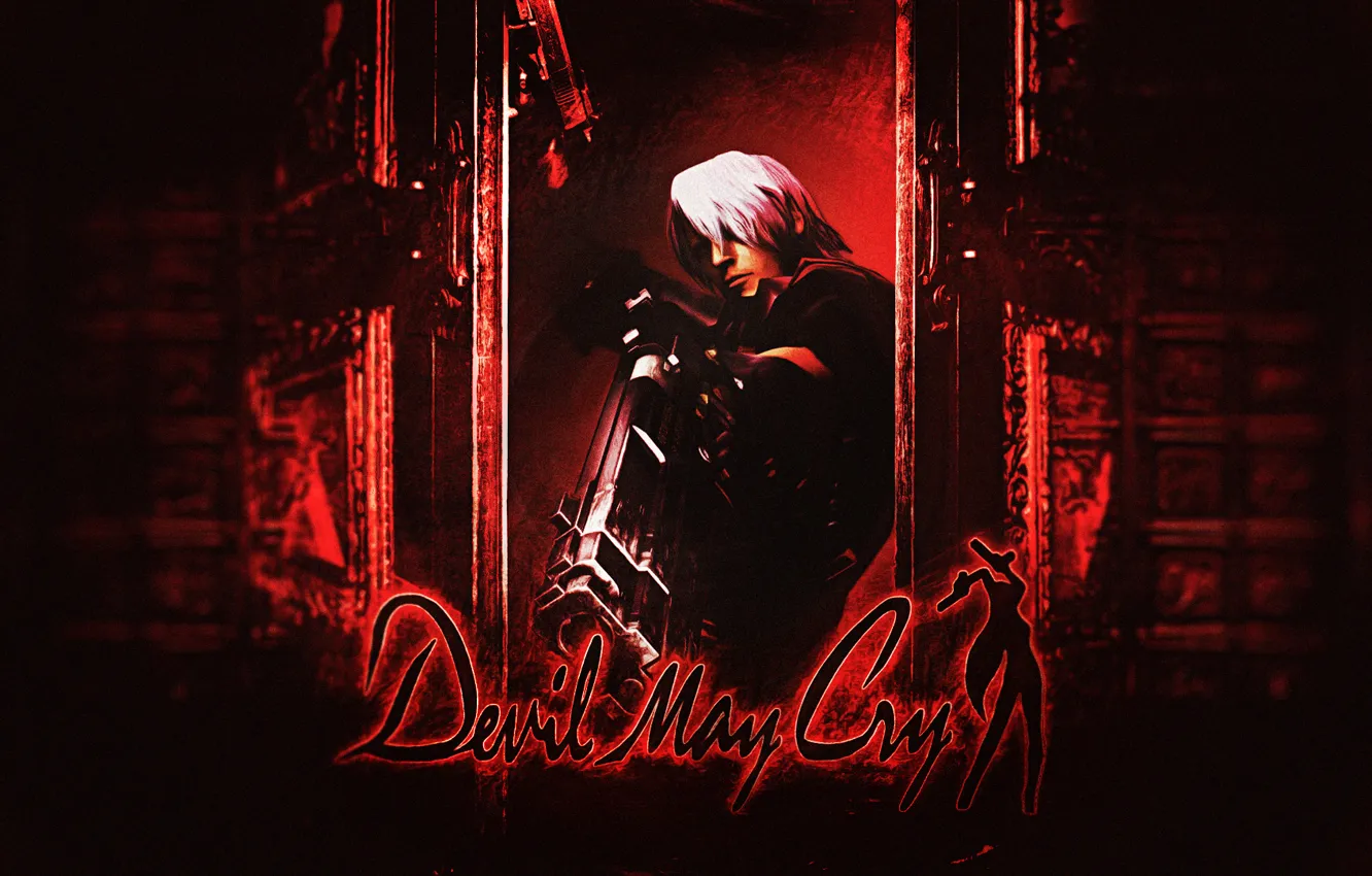 Фото обои gun, Dante, background, Capcom, DmC, Devil May Cry, video game, PlayStation 2