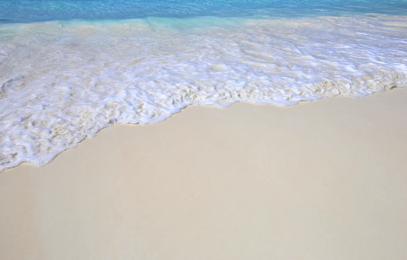 Фото обои песок, море, волны, пляж, лето, summer, beach, sea