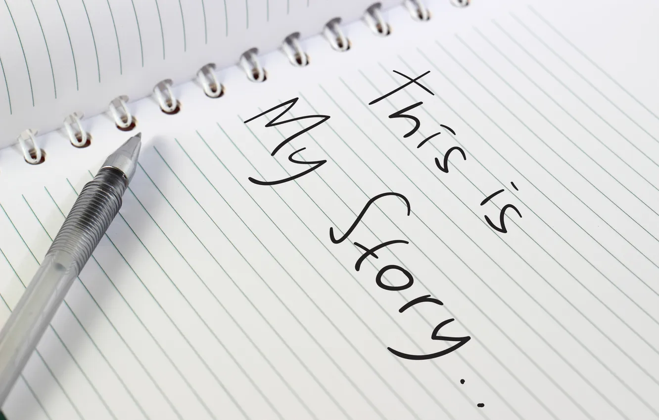 Фото обои notebook, phrase, Story