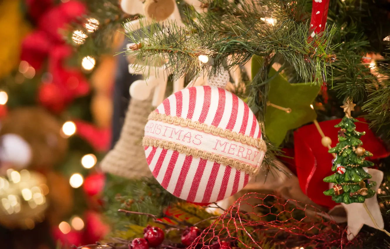 Фото обои шарики, украшения, игрушка