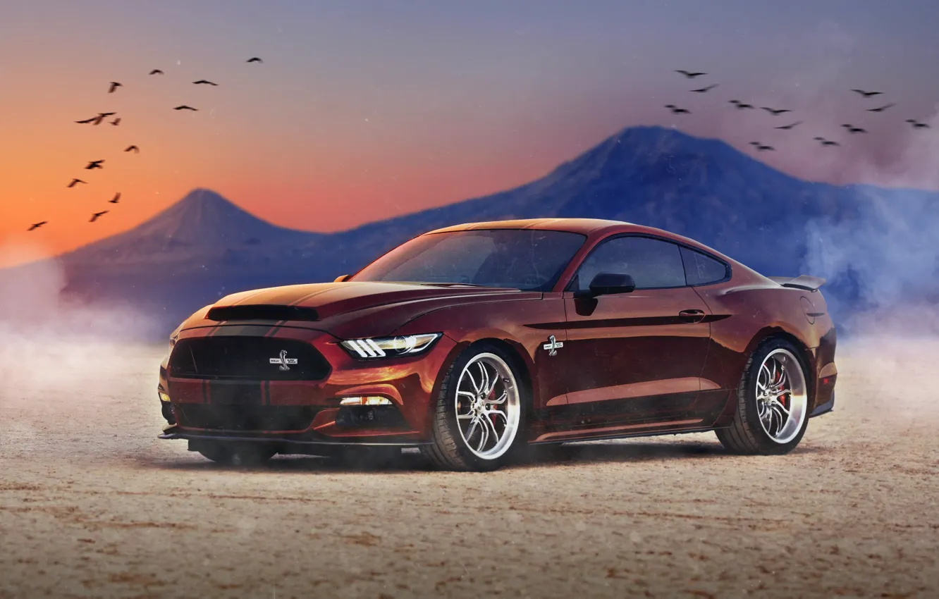 Фото обои фон, Mustang, Ford