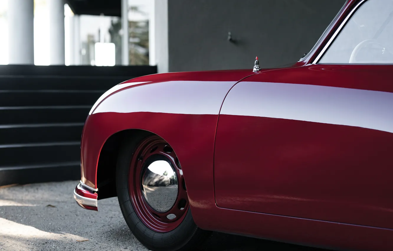 Фото обои Porsche, close-up, 356, 1951, Porsche 356 1300 Coupe