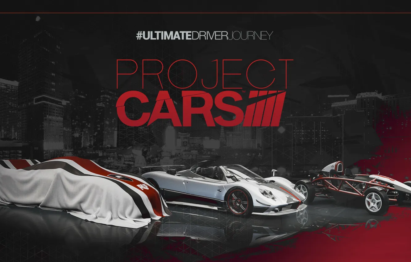 Фото обои logo, race, supercars, project cars, simulator