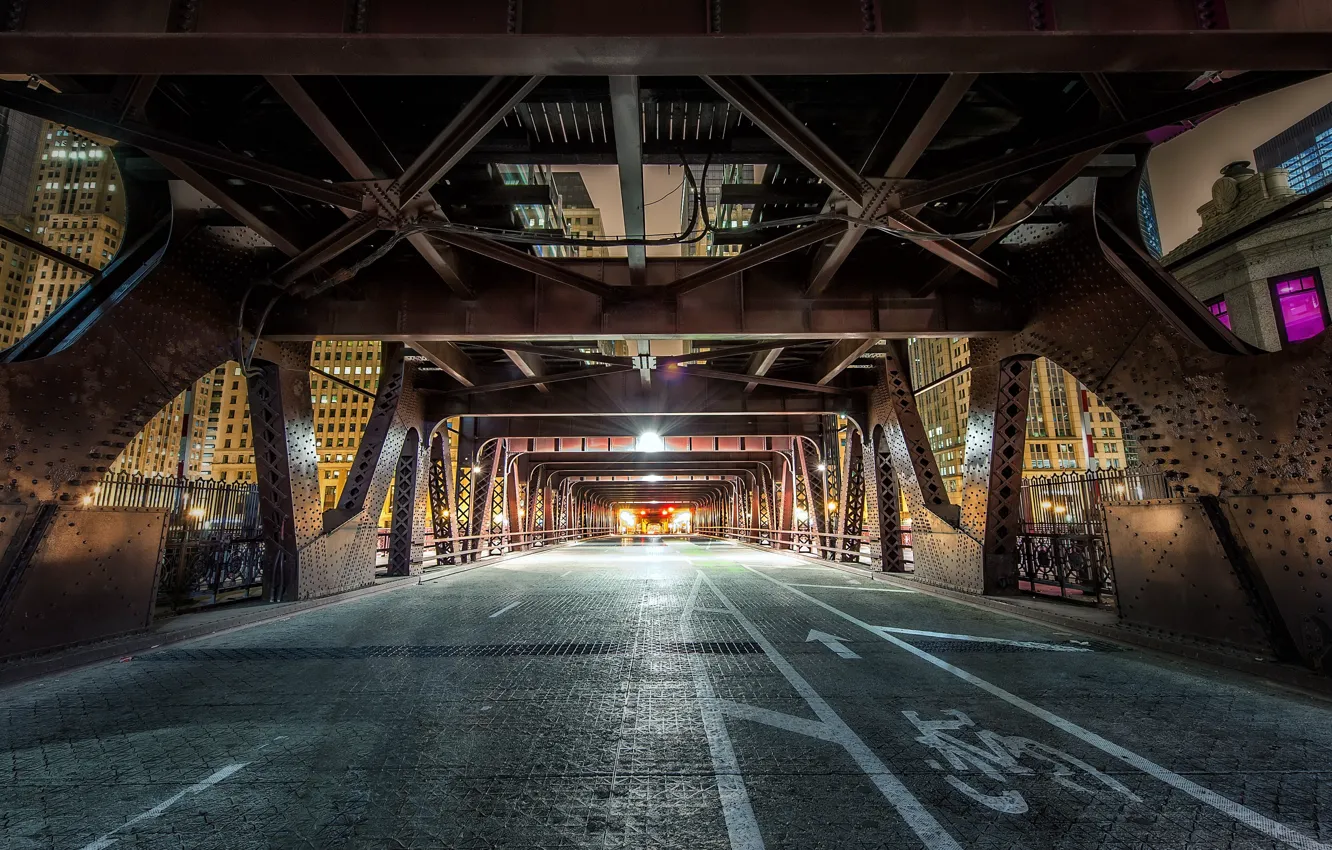 Фото обои chicago, wellsstreet, Tunnel to the Loop