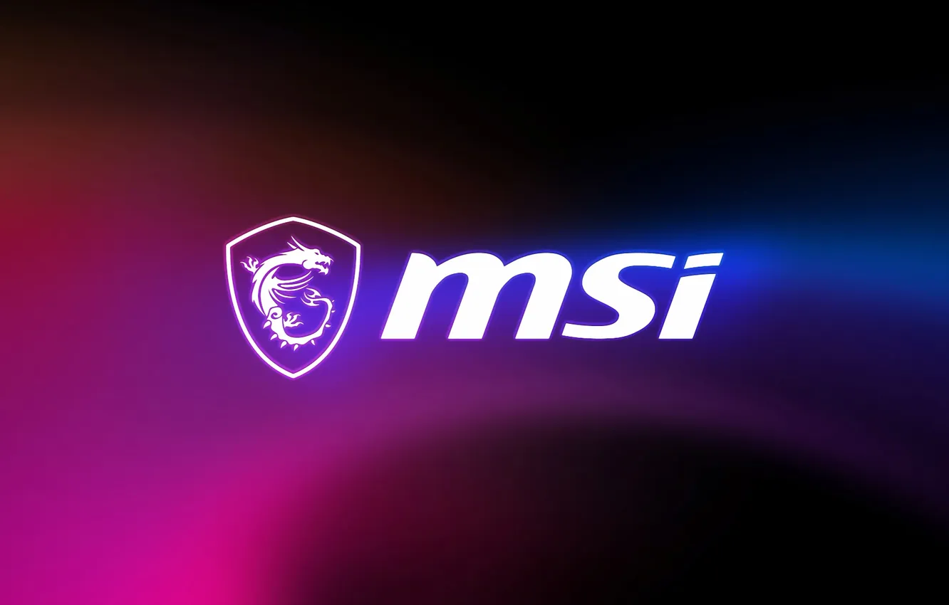Фото обои темный фон, логотип, logo, бренд, gaming, material, MSI, Micro Star International