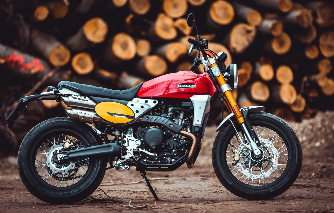 Фото обои Scrambler, Fantic, Caballero 500