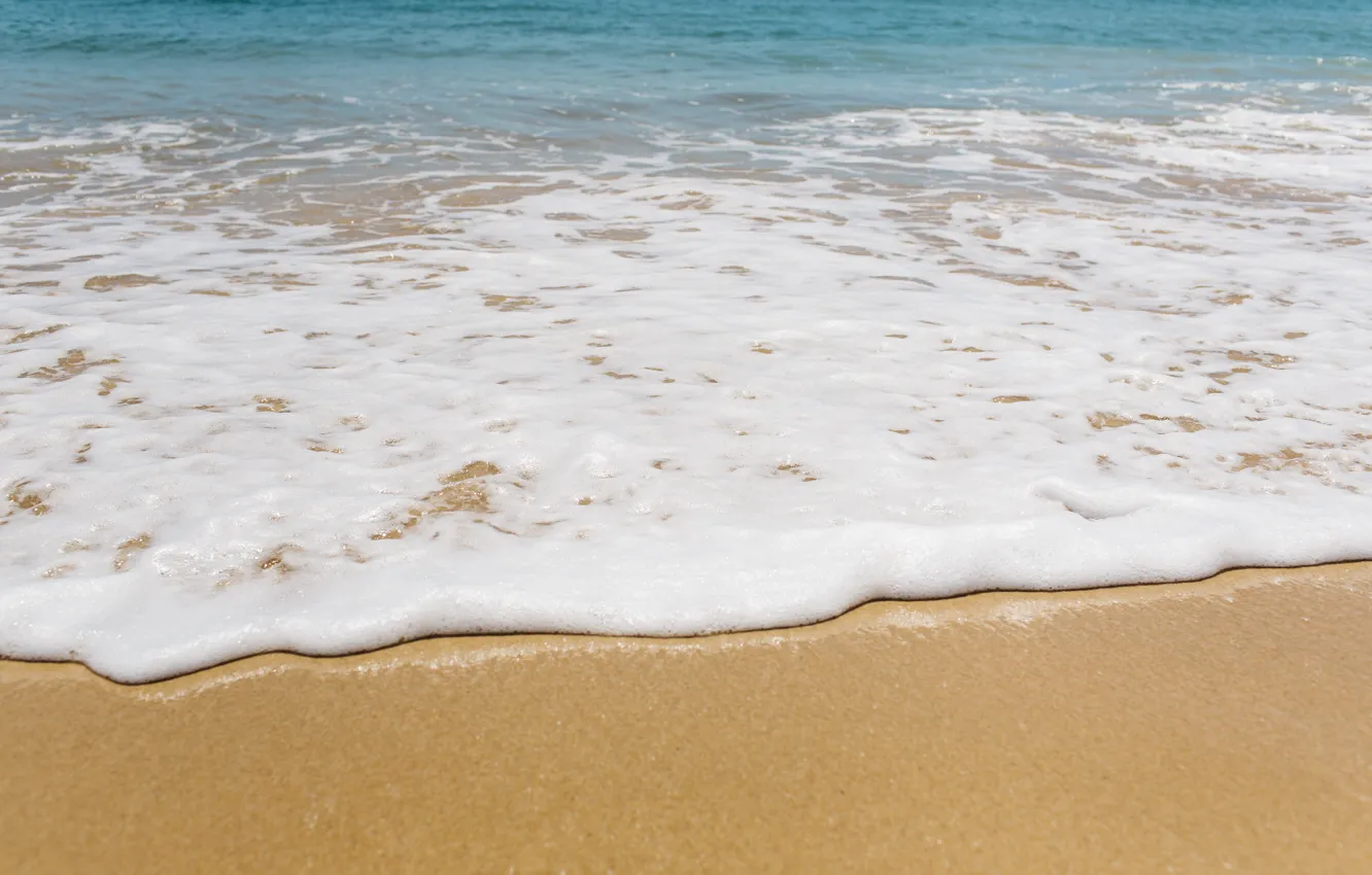 Фото обои песок, море, волны, пляж, лето, summer, beach, sea