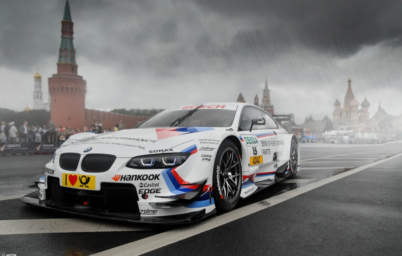 Фото обои bmw, wheels, tuning, front, race, face, moscow, dtm