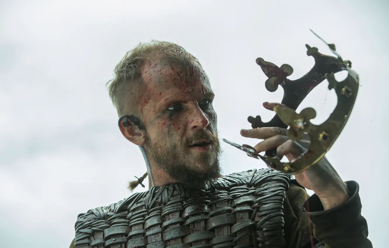 Фото обои корона, Vikings, Викинги, Floki, Gustaf Skarsgård