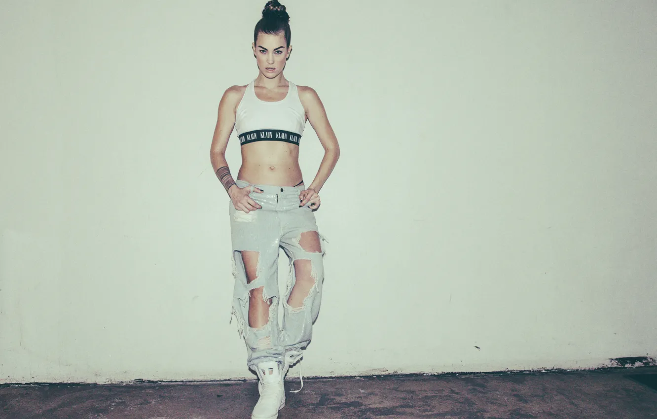 Фото обои певица, фотомодель, Calvin Klein, Elliphant