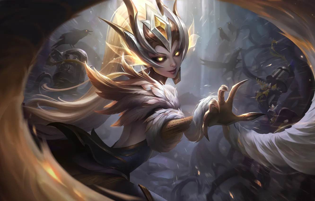 Фото обои Art, Game, League of Legends, Skin, LoL, Zyra, Coven
